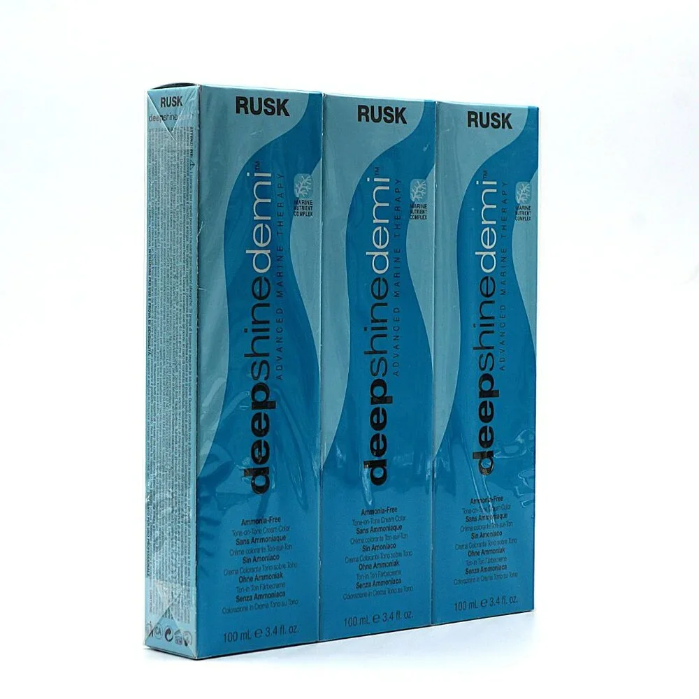 3 Pack RUSK Deepshine Demi 7-3G Golden Blonde 100ml NEW
